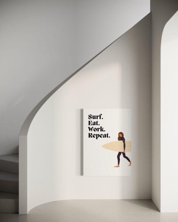 Surf, Art Print , Minimalist, Wall art, Digital Poster